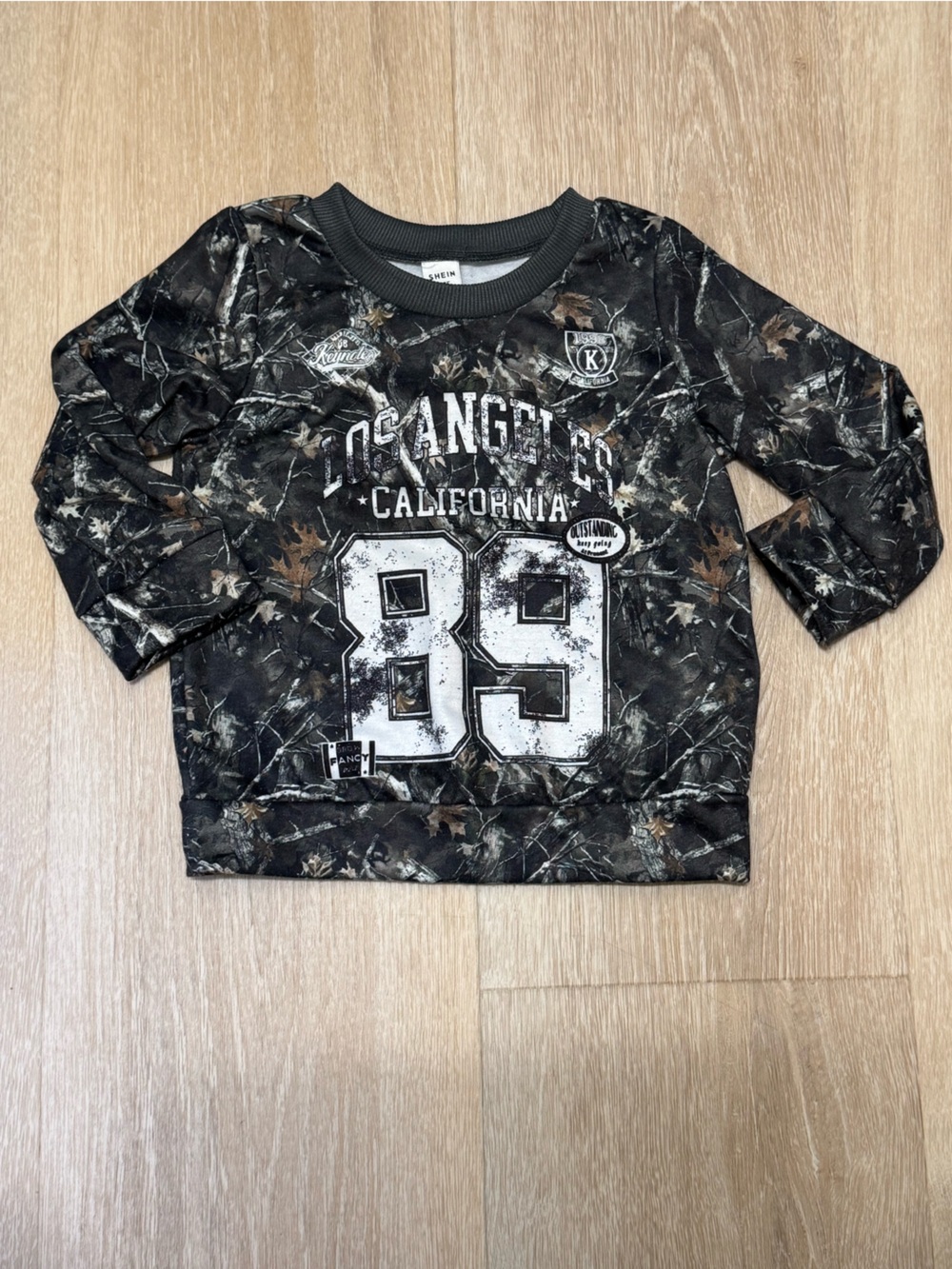 Unbranded Kids Black Camo Number 68 Athletic Bottoms